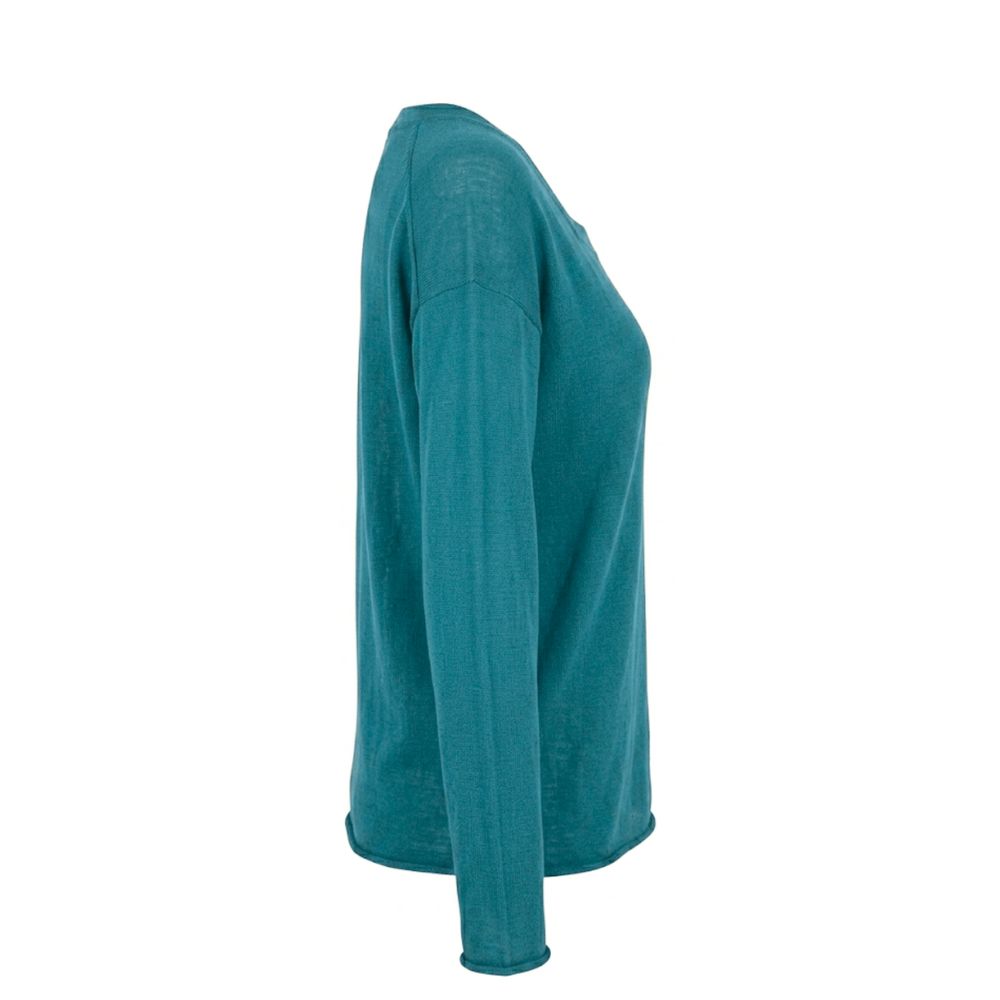 Malo Baumwollpullover in Blau