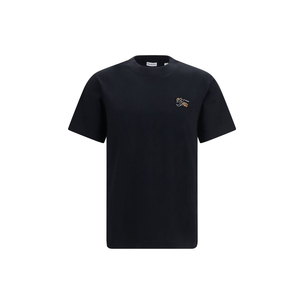 Burberry Schwarzes Baumwoll-T-Shirt