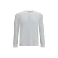 Burberry Weißes Langarm-T-Shirt aus Baumwolle