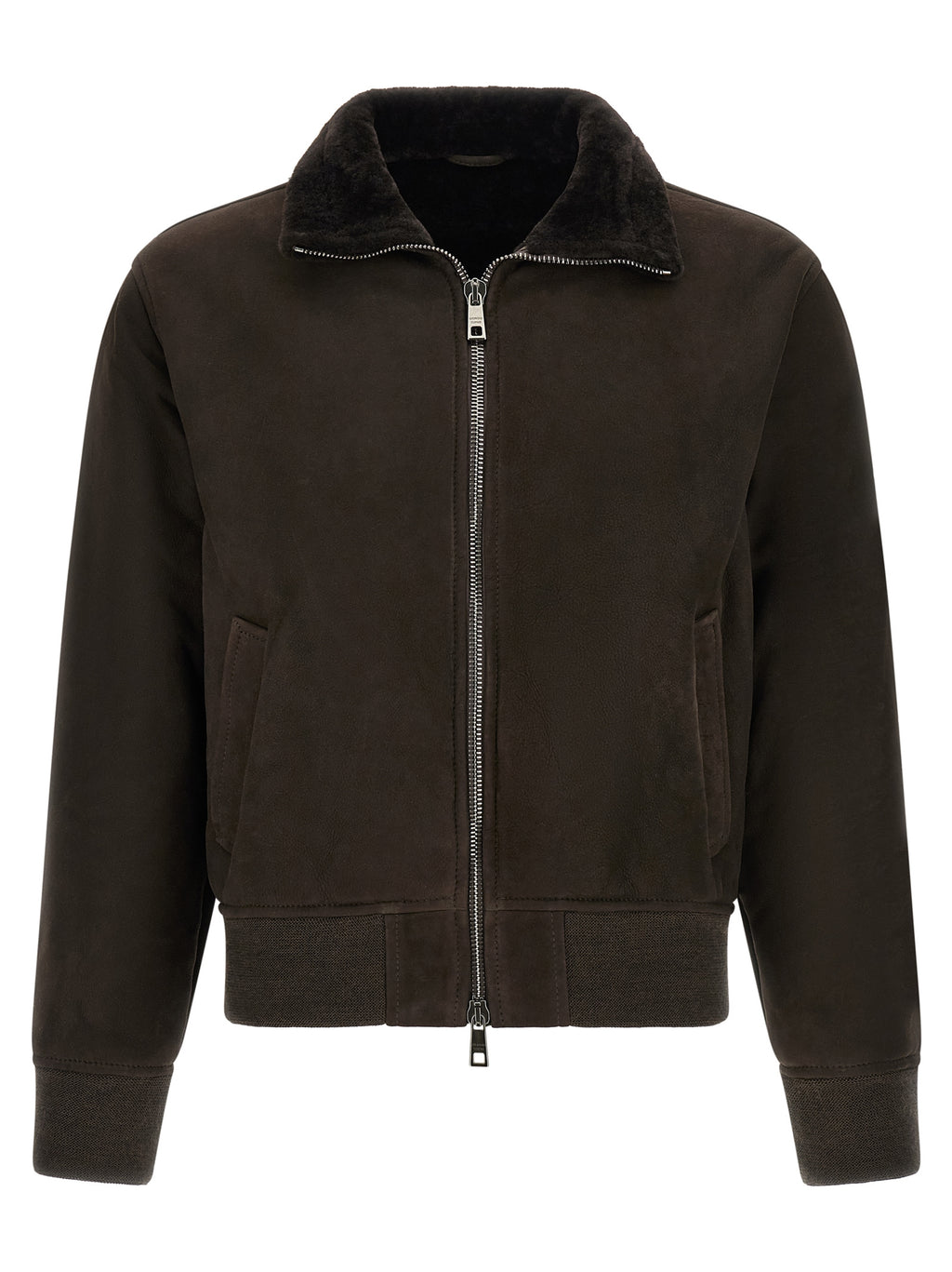 GIORGIO BRATO Braune Lammlederjacke
