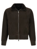 GIORGIO BRATO Braune Lammlederjacke
