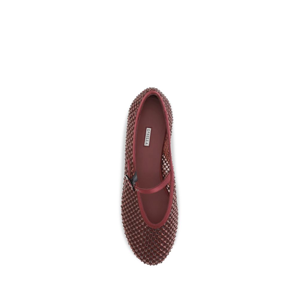LE SILLA Bordeaux Kalbsleder Bos Taurus Ballerinas