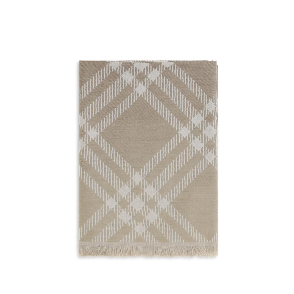 Burberry Beige Ovis Aries Wollschal
