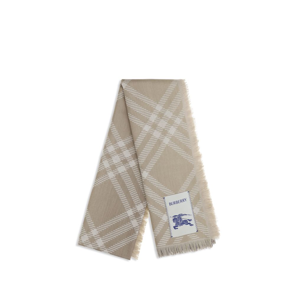 Burberry Beige Ovis Aries Wollschal