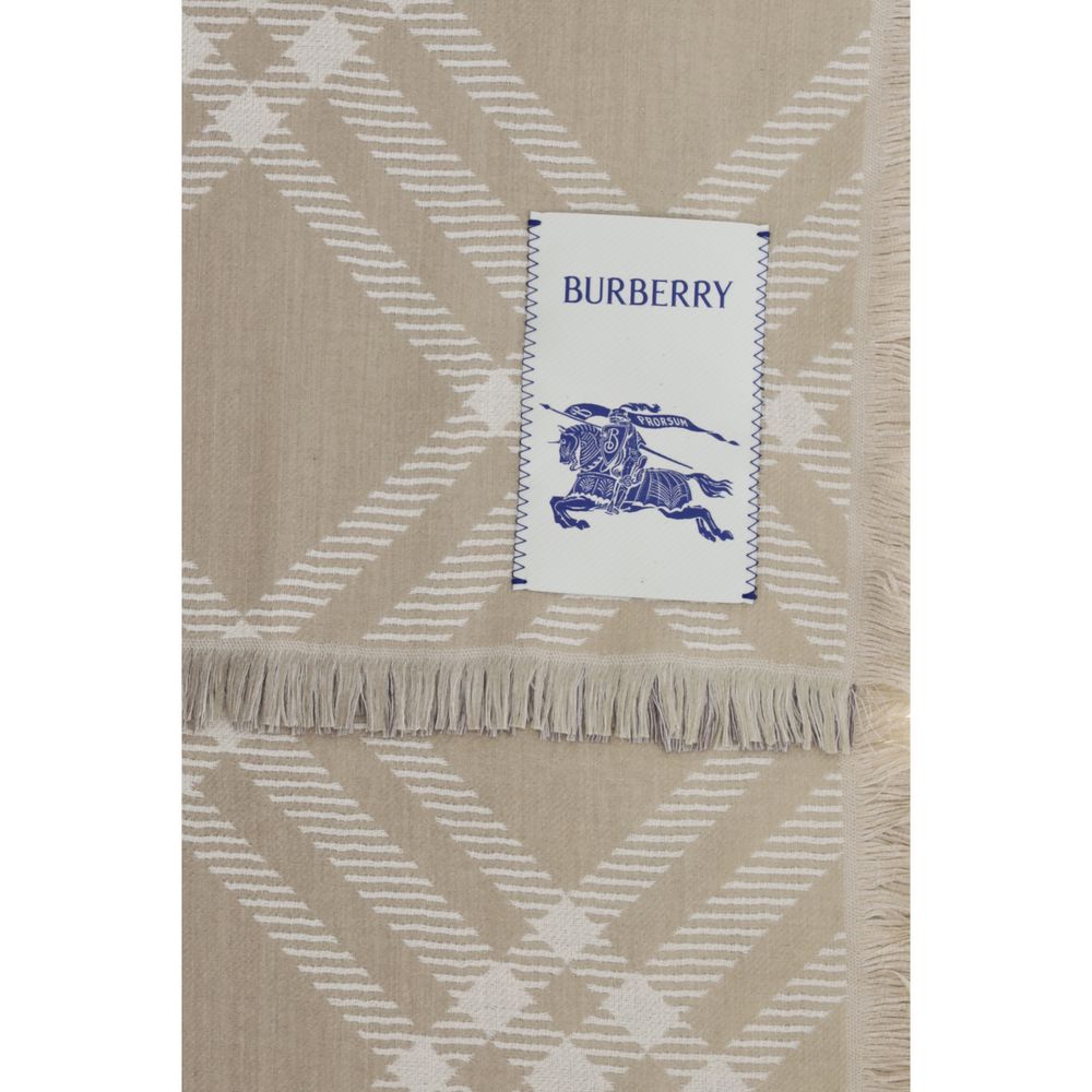 Burberry Beige Ovis Aries Wollschal