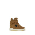 Isabel Marant Braune Kalbsleder Bos Taurus High-Top-Sneaker
