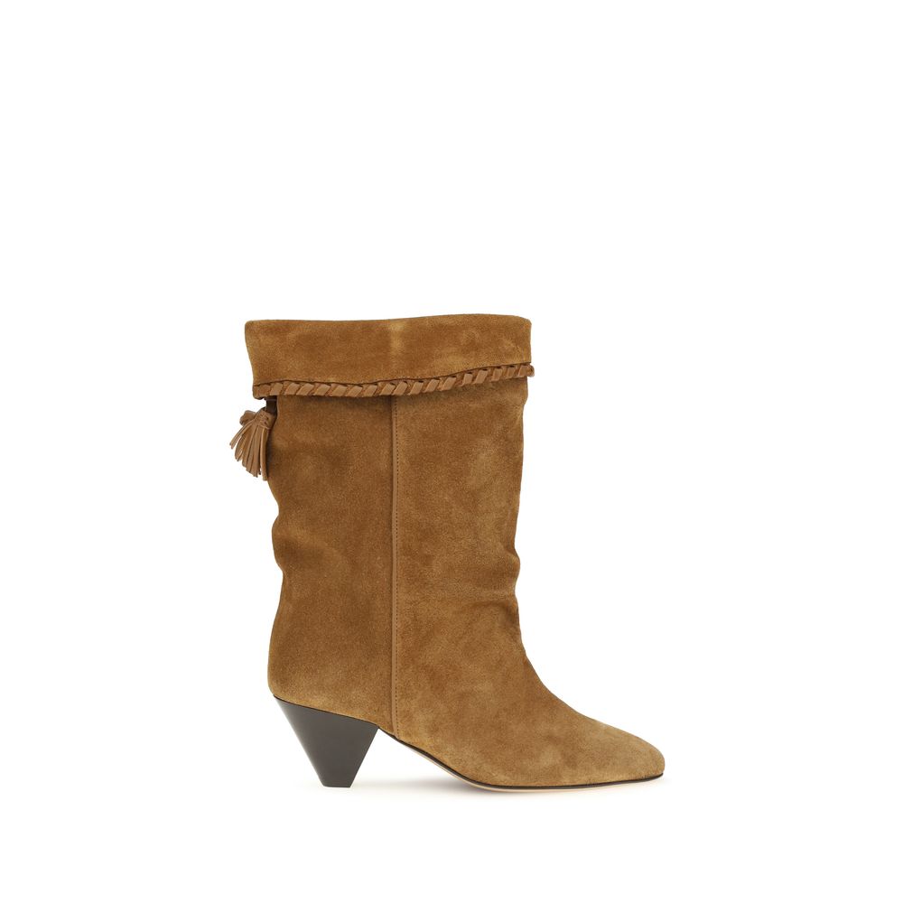 Isabel Marant Braune Kalbsleder Bos Taurus Stiefeletten