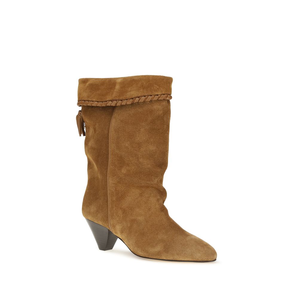 Isabel Marant Braune Kalbsleder Bos Taurus Stiefeletten