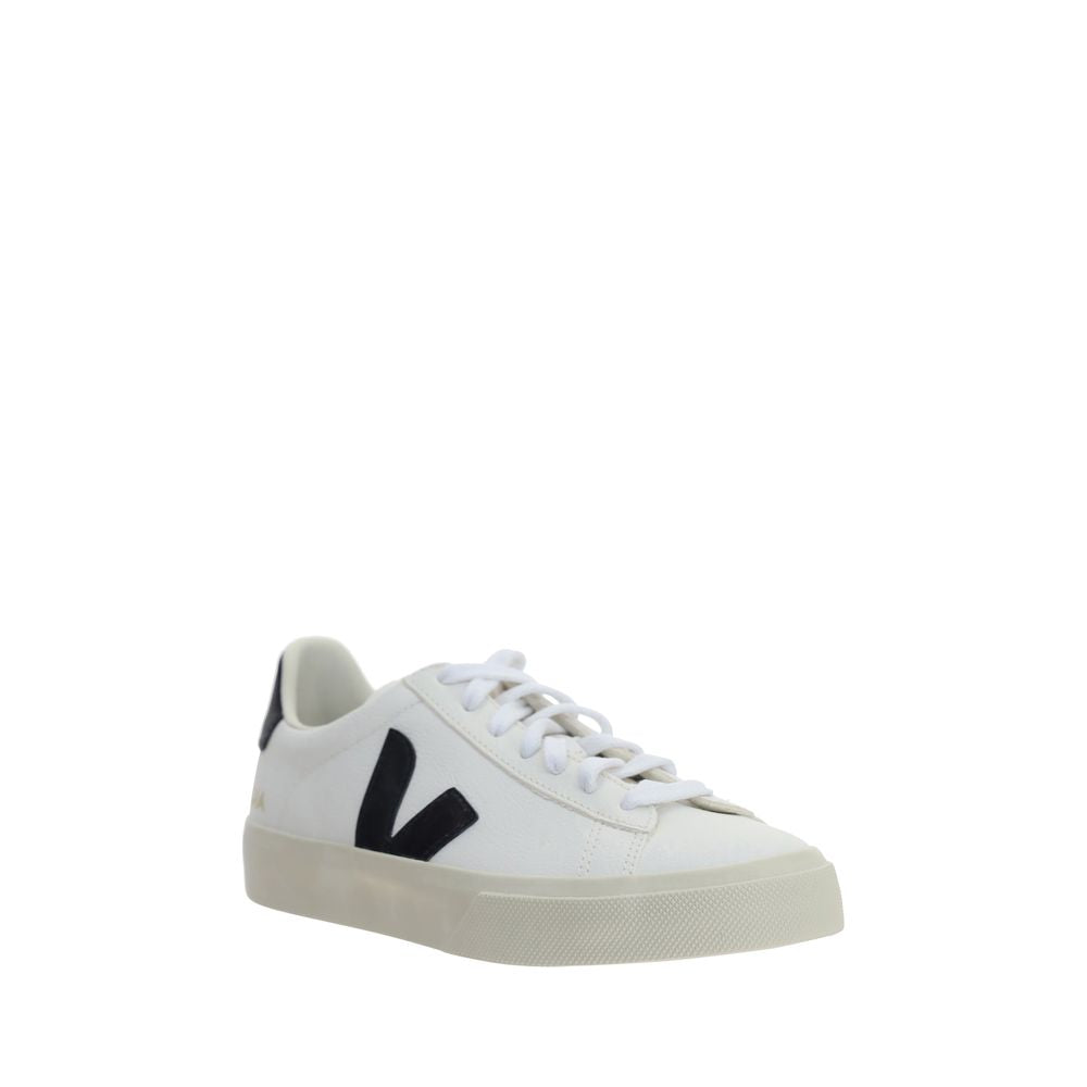 Veja Weiße Low-Top-Sneaker aus Kalbsleder Bos Taurus