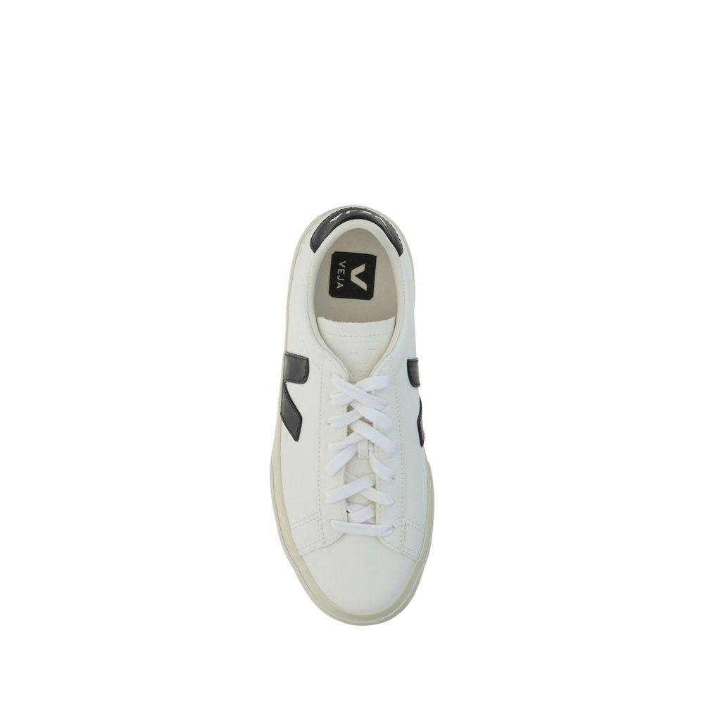 Veja Weiße Low-Top-Sneaker aus Kalbsleder Bos Taurus