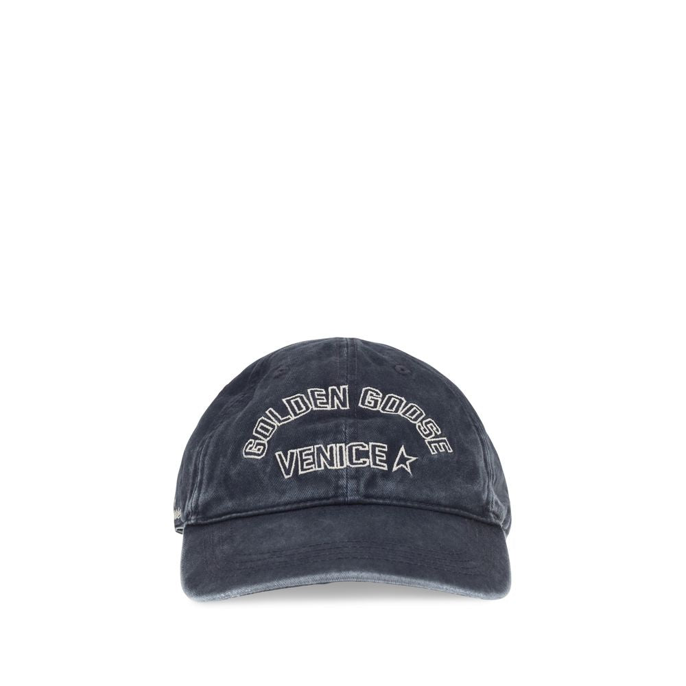 Golden Goose Blaue Baumwollkappe (Baseball Cap)