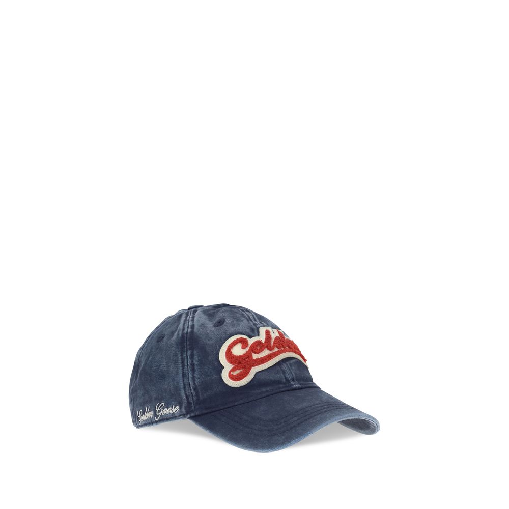 Golden Goose Blaue Baumwollkappe (Baseball Cap)