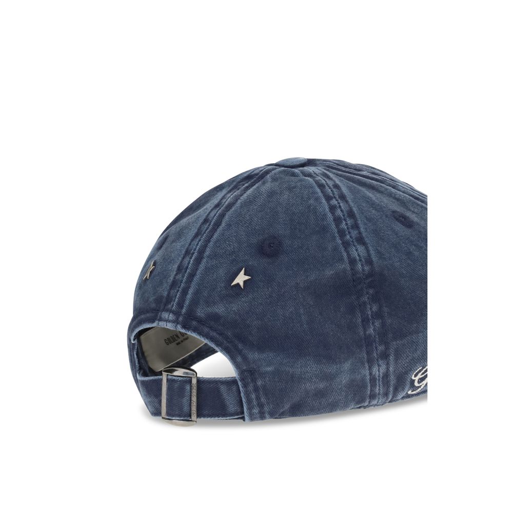 Golden Goose Blaue Baumwollkappe (Baseball Cap)