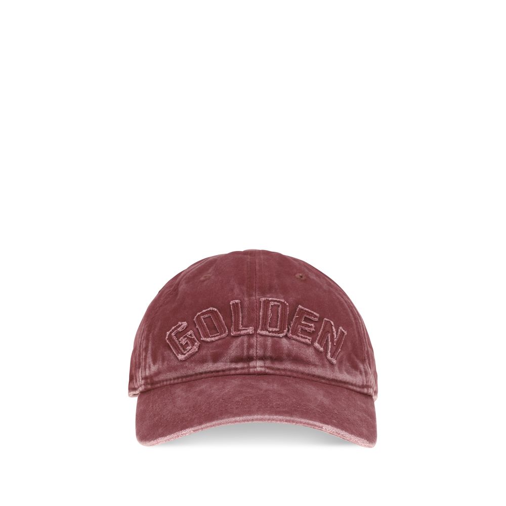 Golden Goose Bordeaux Baumwollkappe (Baseball Cap)