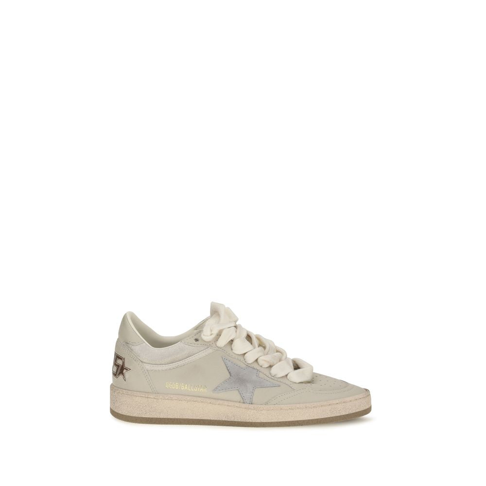 Golden Goose Beige Calf Leather Bos Taurus Low Top Sneakers