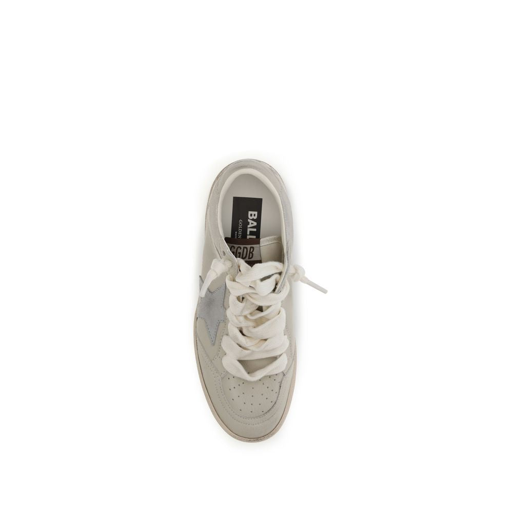Golden Goose Beige Calf Leather Bos Taurus Low Top Sneakers