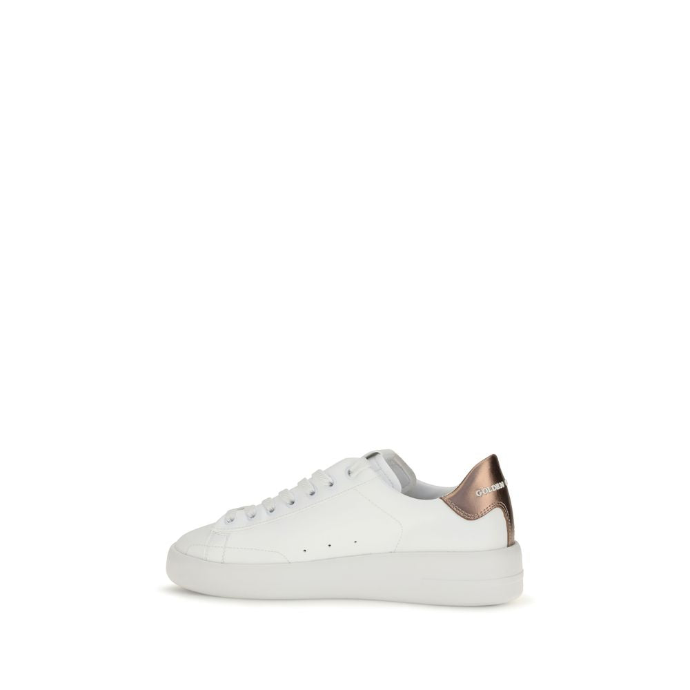 Golden Goose Weiße Low-Top-Sneaker aus Kalbsleder Bos Taurus