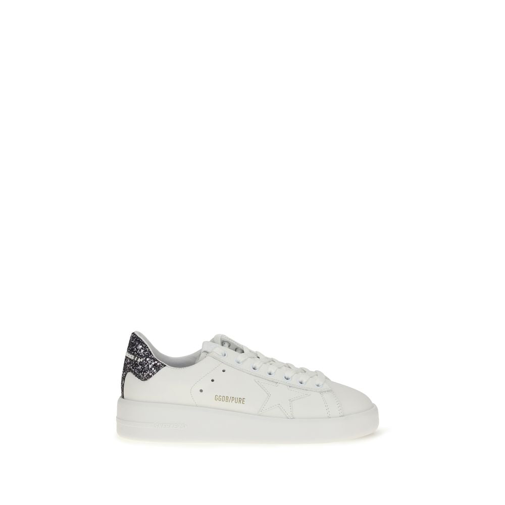 Golden Goose Weiße Low-Top-Sneaker aus Kalbsleder Bos Taurus