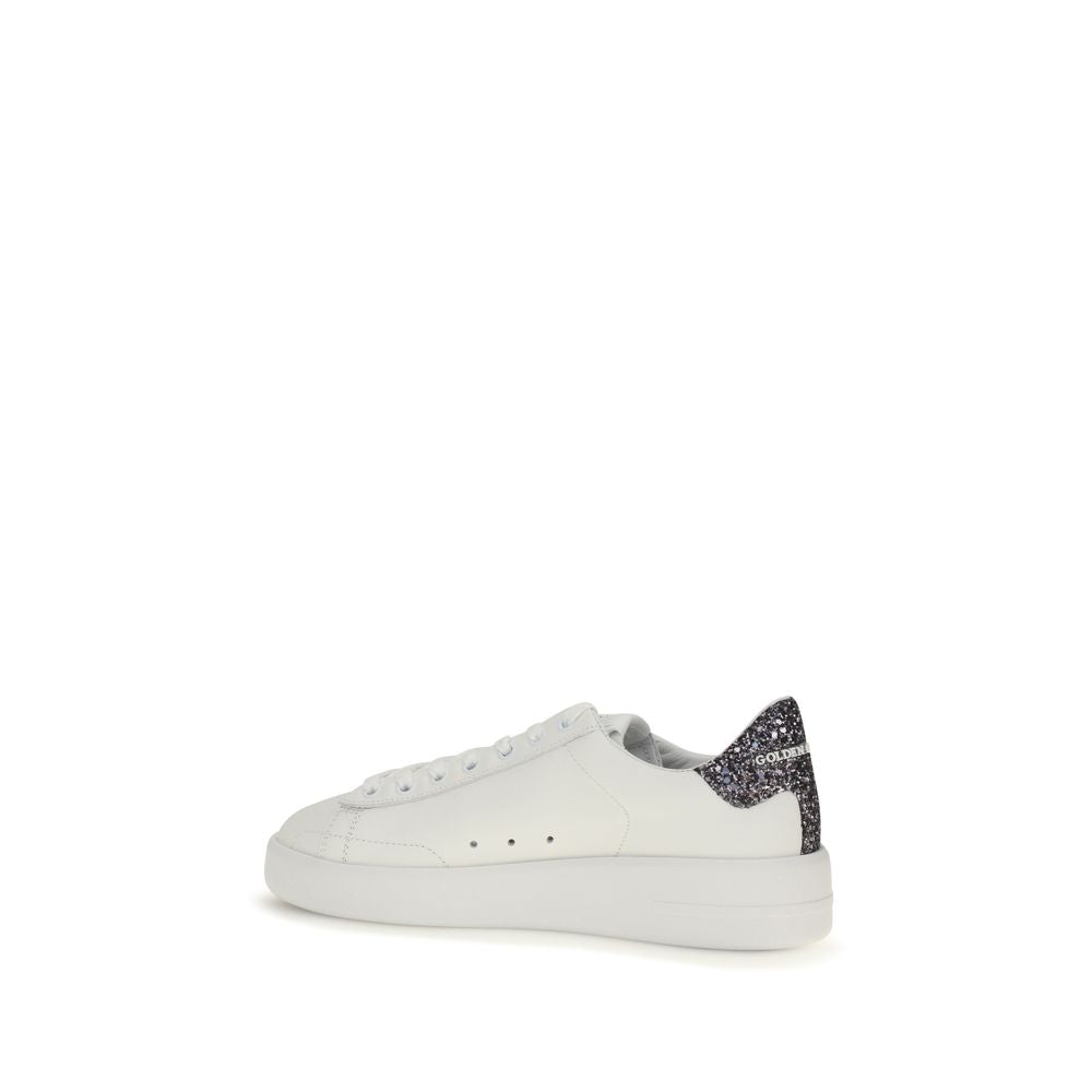 Golden Goose Weiße Low-Top-Sneaker aus Kalbsleder Bos Taurus