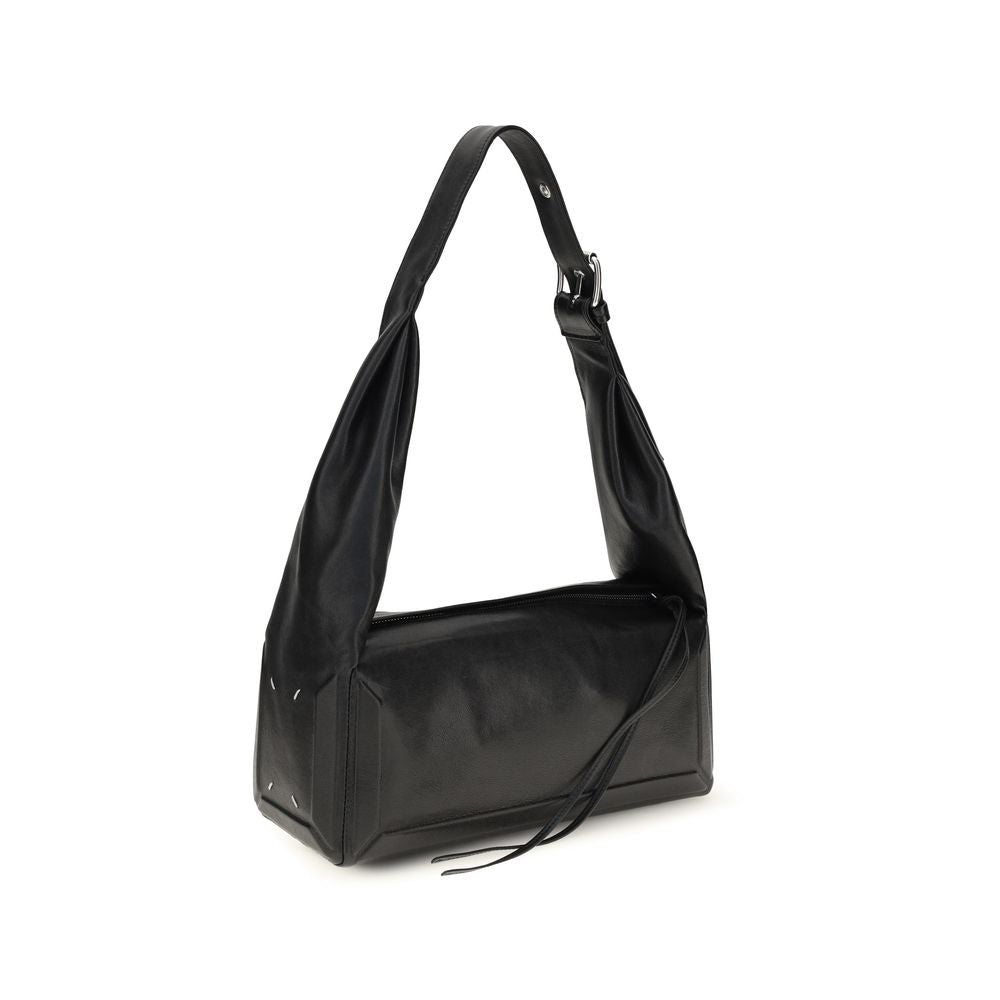 Maison Margiela Schwarze Leder Umhängetasche