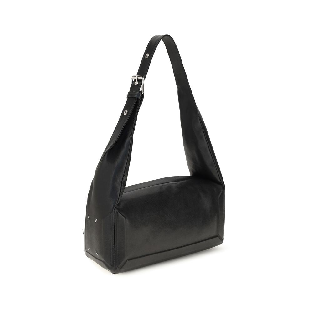 Maison Margiela Schwarze Leder Umhängetasche