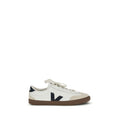 Veja Weiße Kalbsleder Bos Taurus Athletic Sneaker