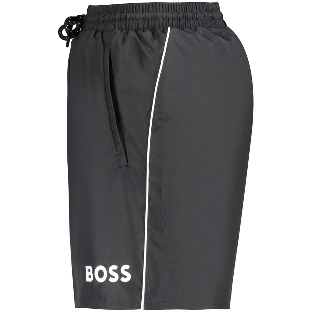Hugo Boss Herrenshorts aus schwarzem Polyester