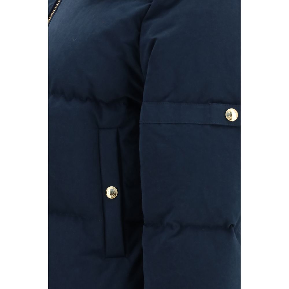 Thom Browne Blaue Baumwolljacke in voller Länge