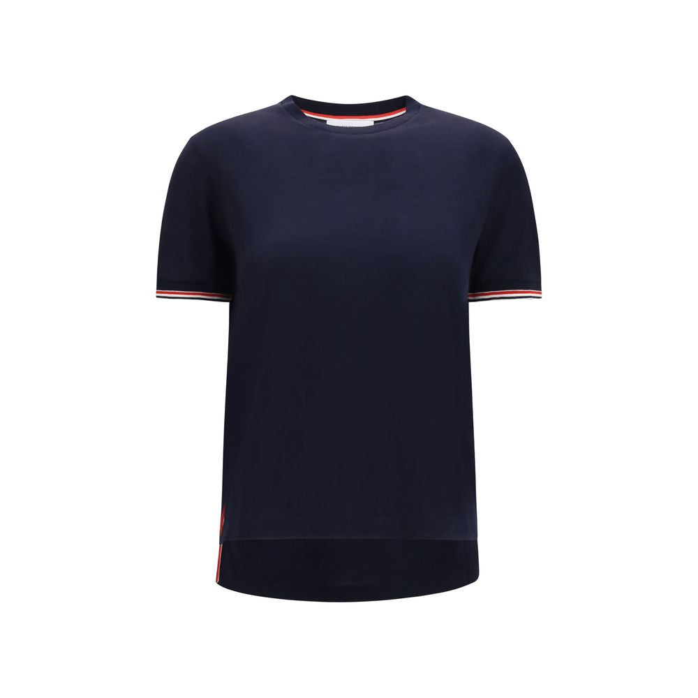 Thom Browne Blaues Woll-T-Shirt Oves Aries