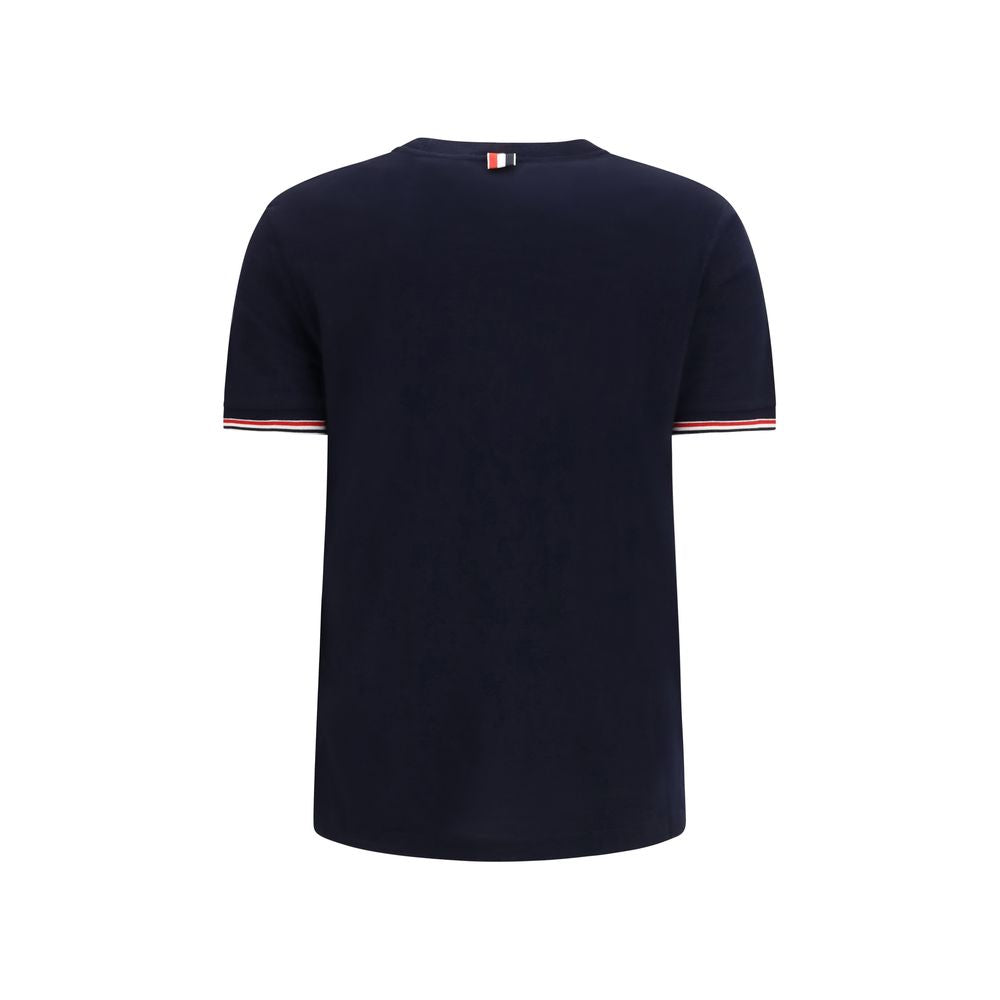 Thom Browne Blaues Woll-T-Shirt Oves Aries