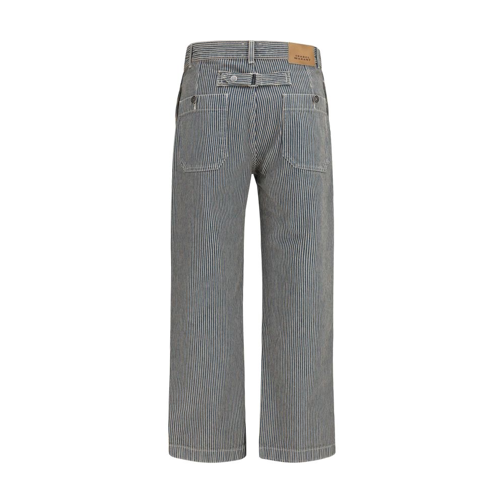 Isabel Marant Étoile Blaue Freizeithose aus Polyester