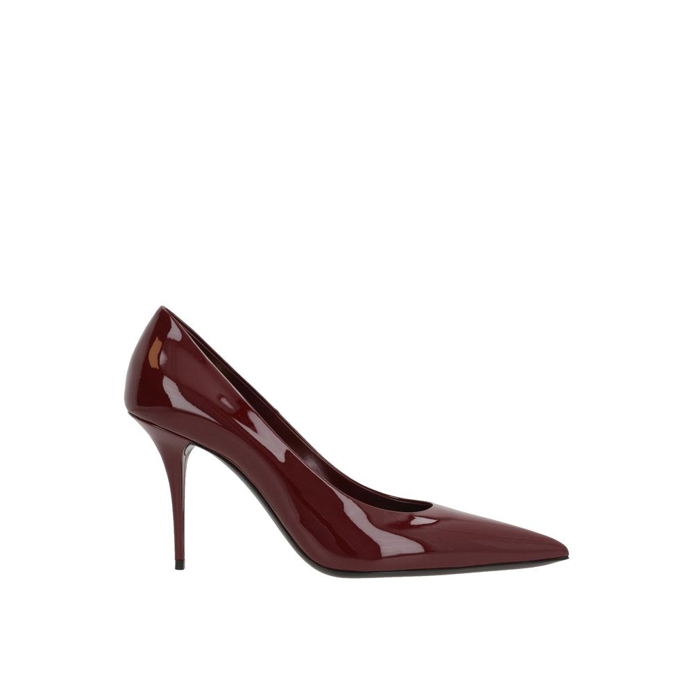 Saint Laurent Plateau-Pumps aus mehrfarbigem Kalbsleder