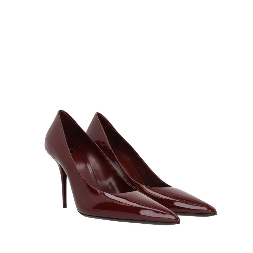 Saint Laurent Plateau-Pumps aus mehrfarbigem Kalbsleder