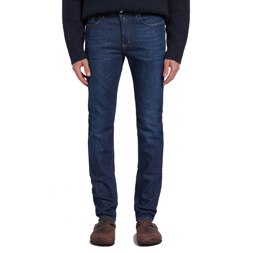 Acne Studios Blaue Baumwoll-Jeans im Slim Fit