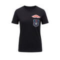 Mr&Mrs Italy Schwarzes Baumwoll-T-Shirt für Damen