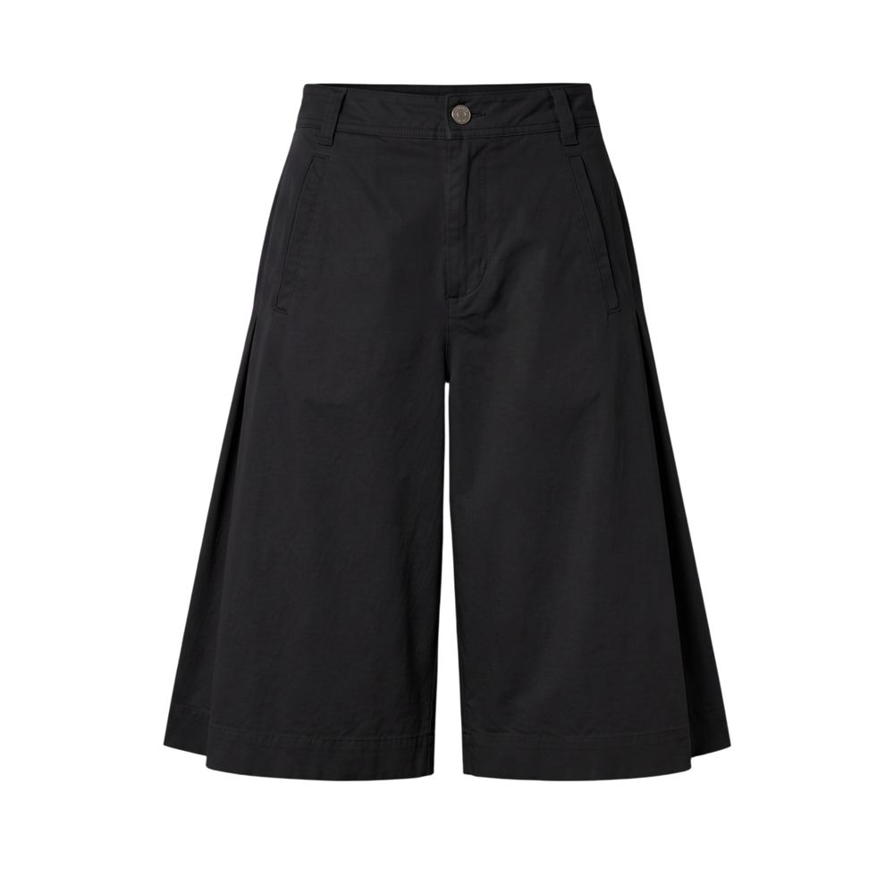 Mr&Mrs Italy Schwarze Baumwoll-Shorts für Damen
