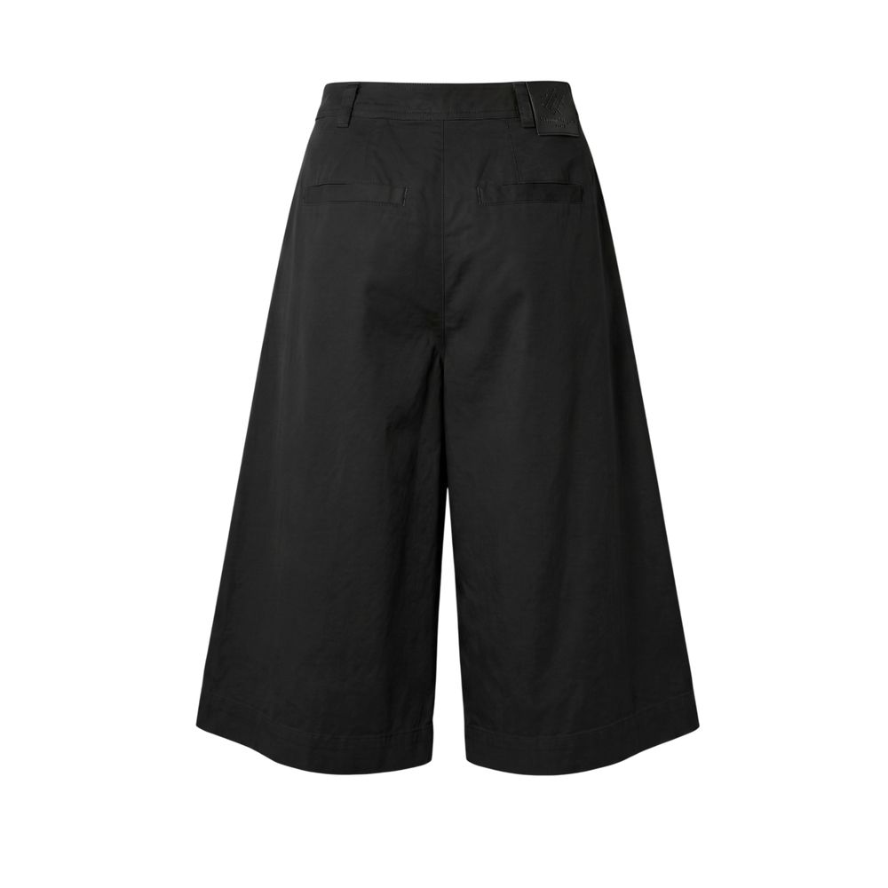 Mr&Mrs Italy Schwarze Baumwoll-Shorts für Damen