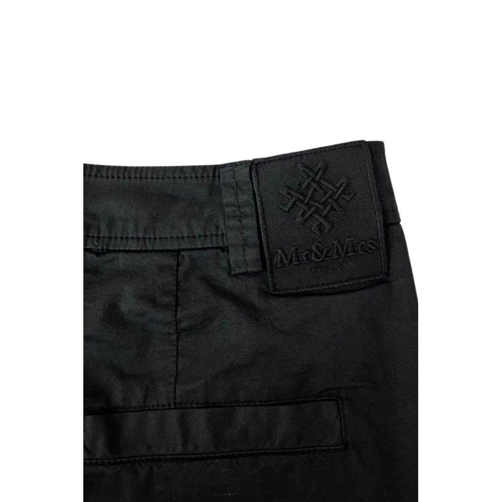Mr&Mrs Italy Schwarze Baumwoll-Shorts für Damen