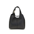 Coccinelle Schwarze Bos Taurus Kalbsleder Schultertasche