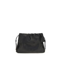 Coccinelle Schwarze Bos Taurus Kalbsleder Schultertasche