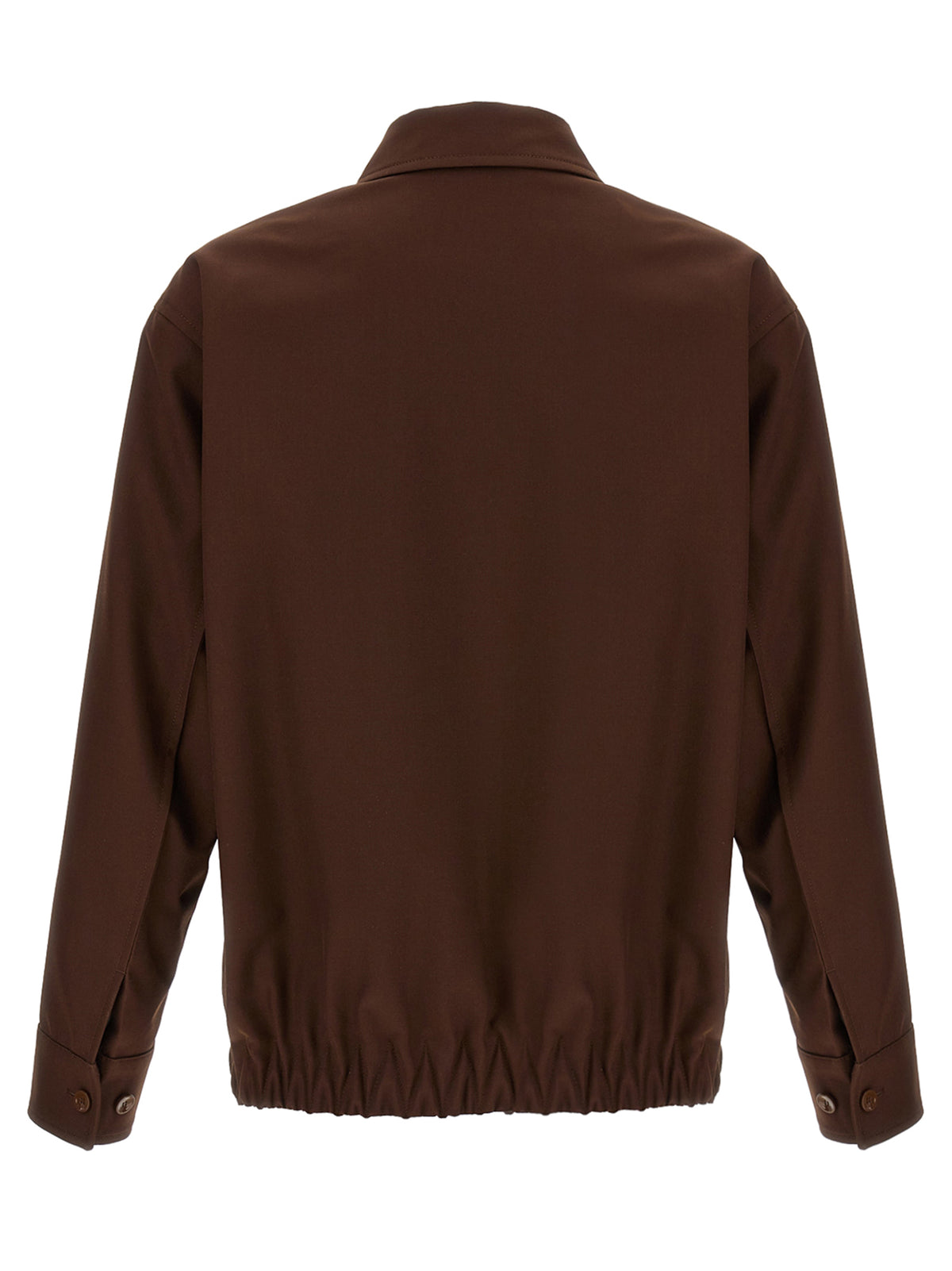 Gucci Brauner Wollmantel in voller Länge