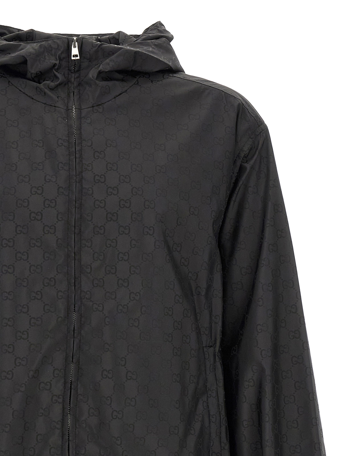 Gucci Schwarze Polyamid-Shell-Jacke