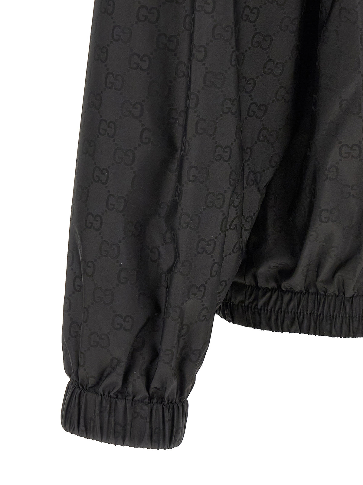 Gucci Schwarze Polyamid-Shell-Jacke
