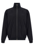 Jil Sander Blaue Wolljacke in voller Länge
