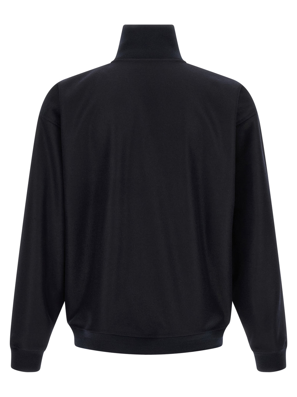 Jil Sander Blaue Wolljacke in voller Länge