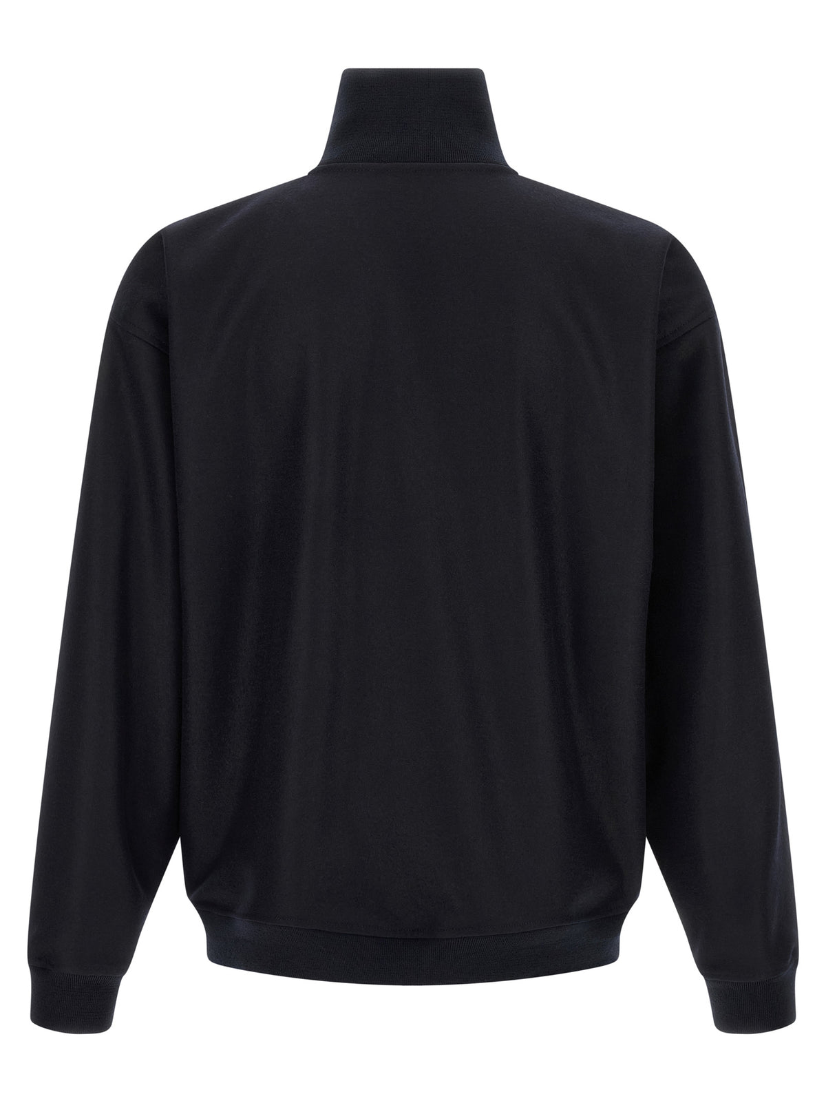Jil Sander Blaue Wolljacke in voller Länge