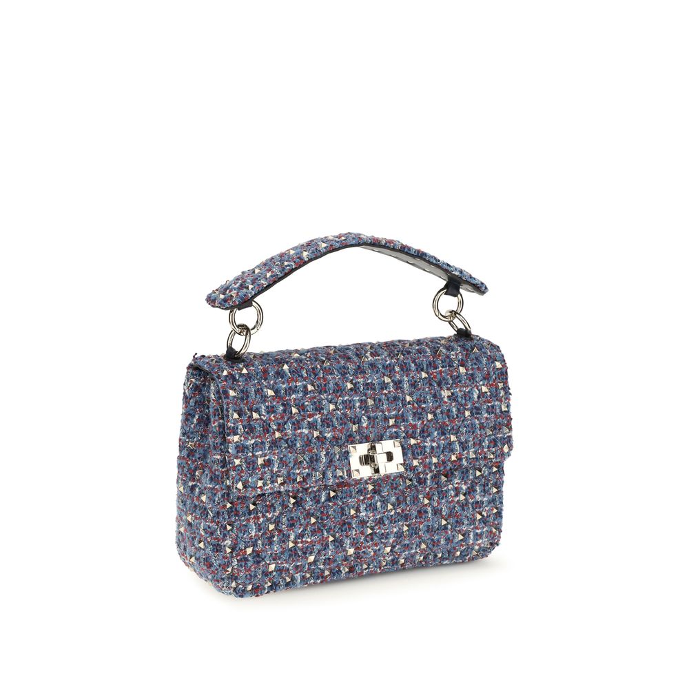 Valentino Garavani Blaue Stoff-Umhängetasche