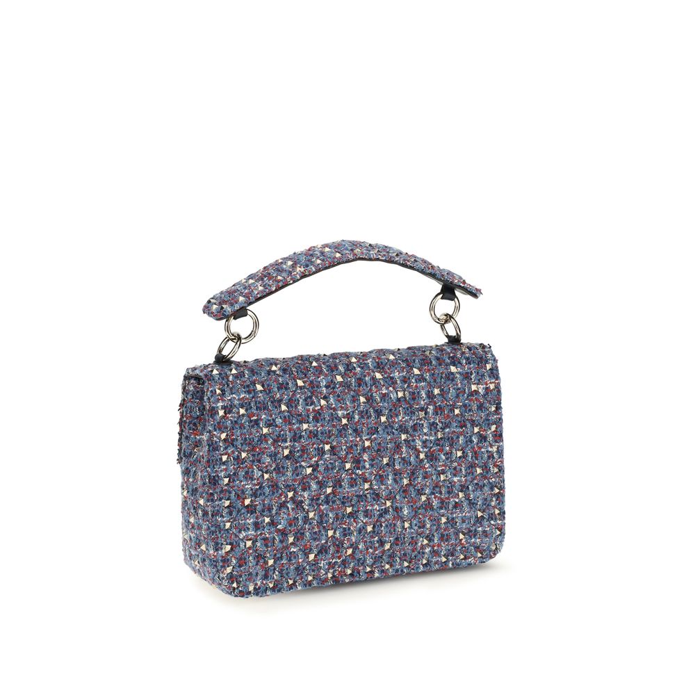 Valentino Garavani Blaue Stoff-Umhängetasche