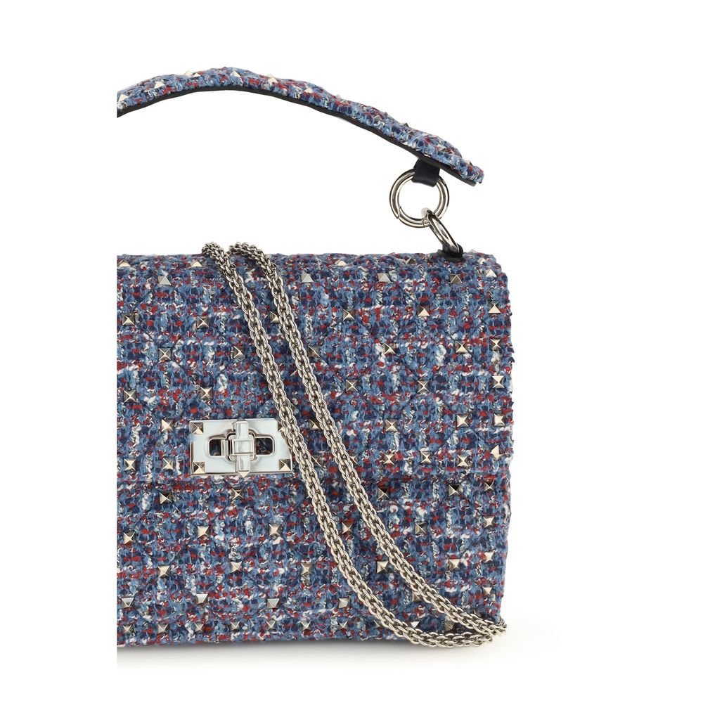 Valentino Garavani Blaue Stoff-Umhängetasche