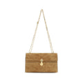 Savette Beige Kalbsleder Bos Taurus Schultertasche